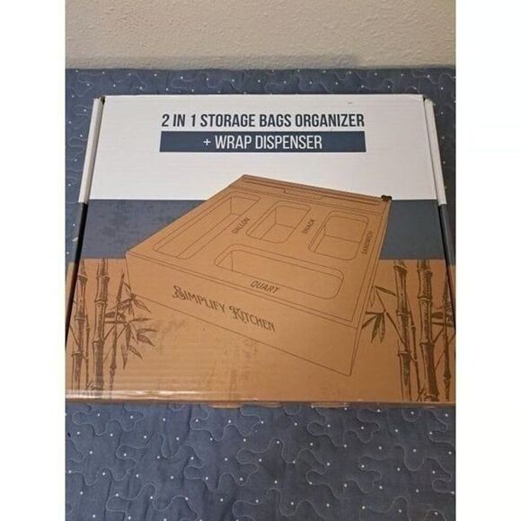 2 in 1 storage bags organizer + wrap dispenser - Picture 1 of 4